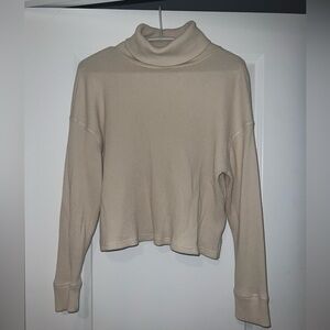Abercrombie & Fitch Beige Cowl Neck Sweater